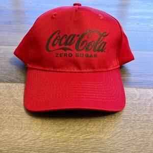 Coca-Cola Coke Zero Sugar Red Adjustable Baseball Hat